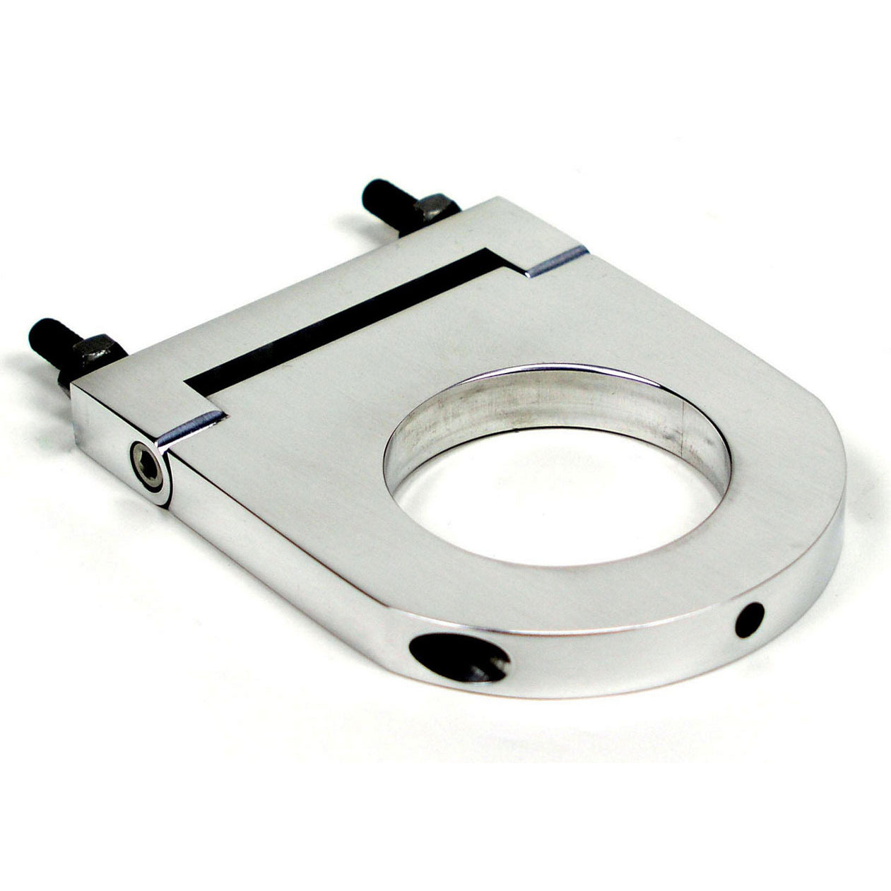 ididit 2-1/4" Diameter Tube Steering Column Bracket 2-1/2" Drop Swivel Base Aluminum - Polished