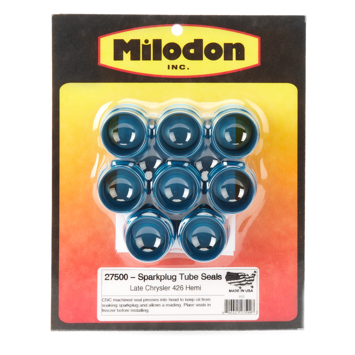 Milodon Spark Plug Tube Seals - Late Hemi