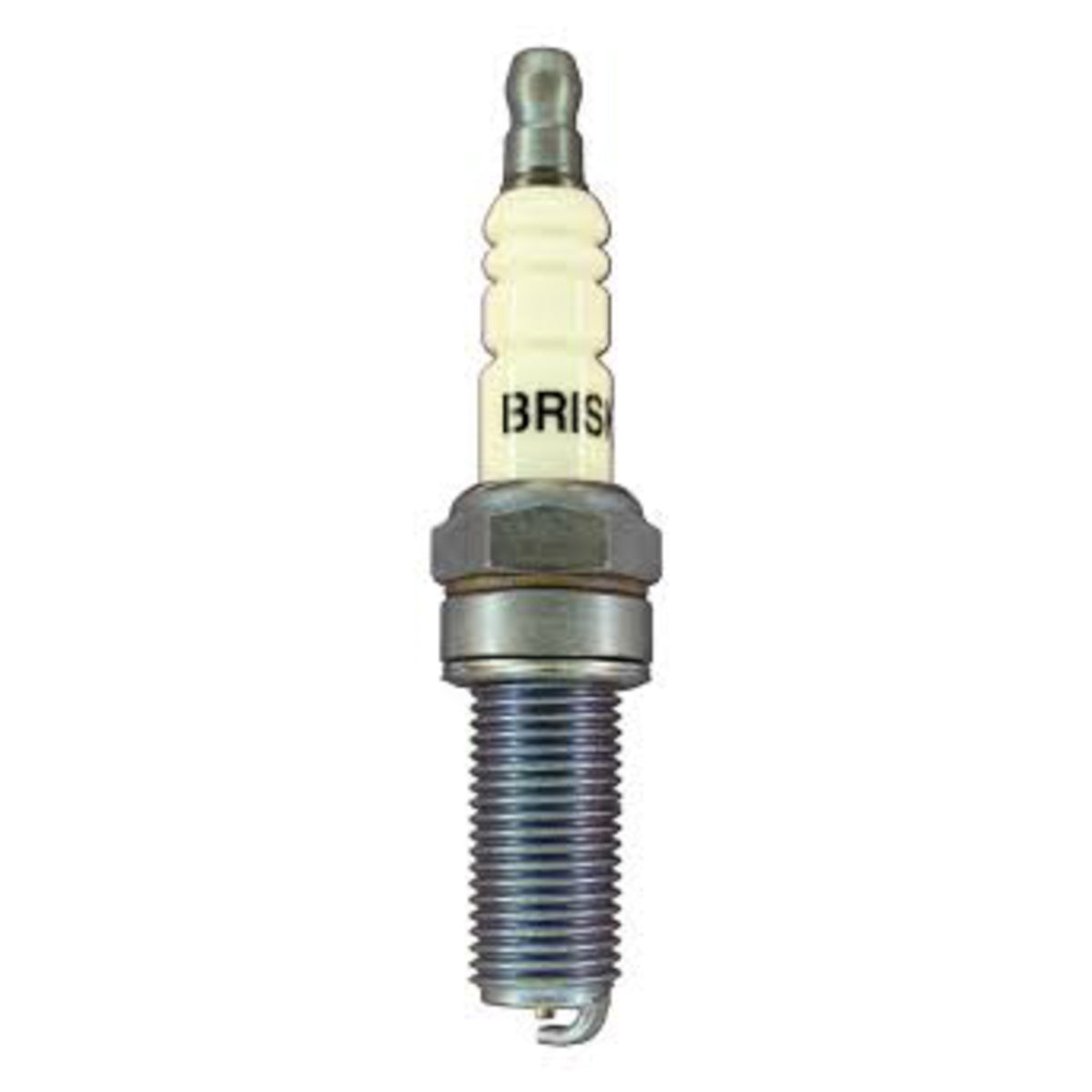 Brisk Silver Racing Spark Plug - 14 mm Thread - 26.5 mm R - Heat Range 10 - Gasket Seat - Resistor