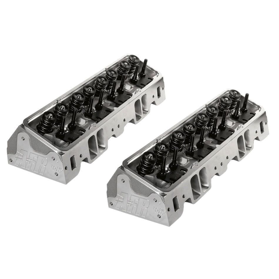 AFR Eliminator Race Cylinder Head - Assembled - 2.100 / 1.600 in Valves - 227 cc Intake - 75 cc Chamber - 1.550 in Springs - Angle Plug - Pair