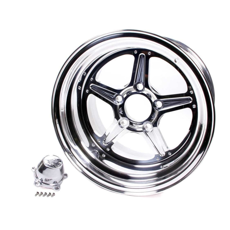 Billet Specialties Street Lite Wheel - 15 in. x 10 in. - 5 in. x 4.5 in. - 3.5 in. Back Spacing