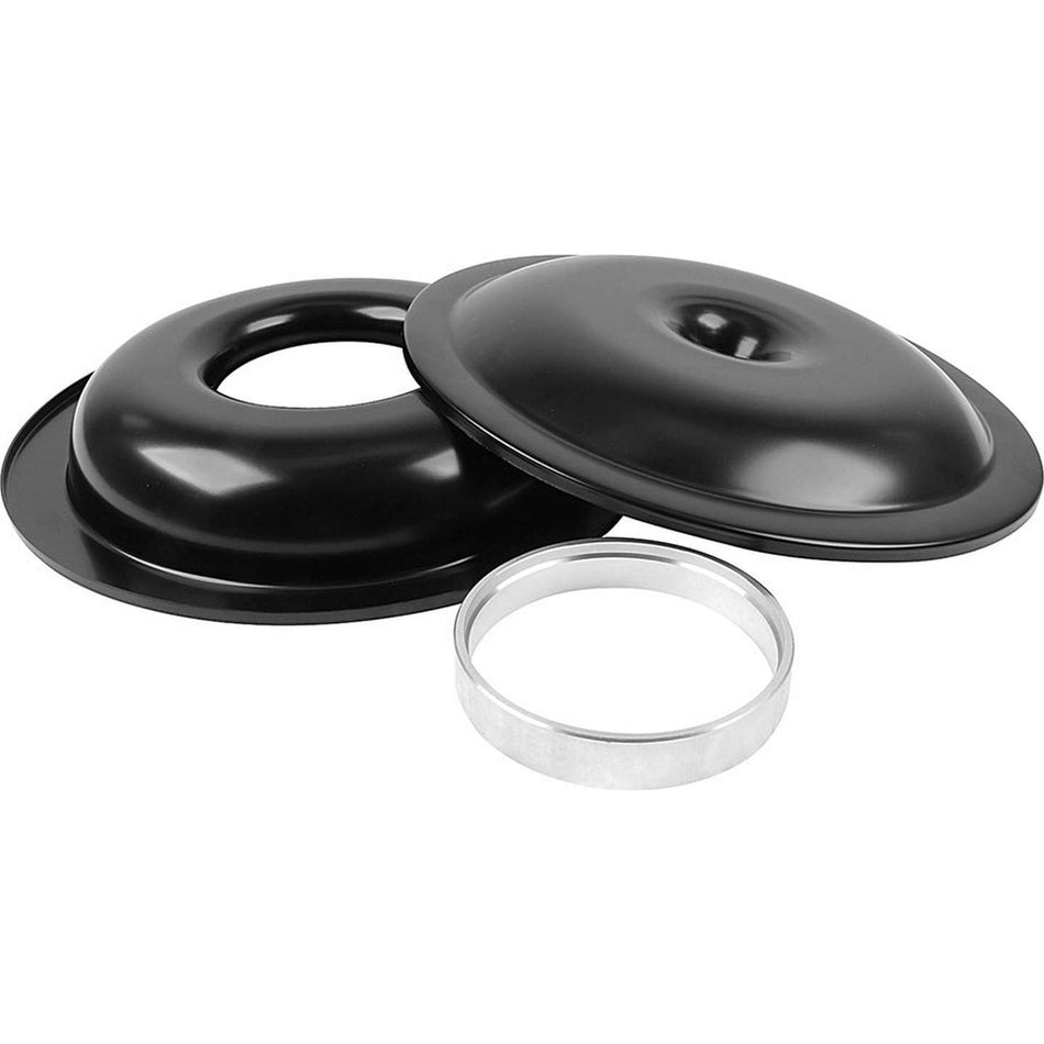 Allstar Performance 14" Air Cleaner Kit With No Element - 1" Sure Seal Spacer - Black