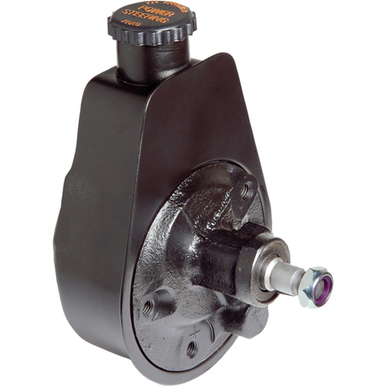 Borgeson Saginaw Power Steering Pump - Black Paint 800310