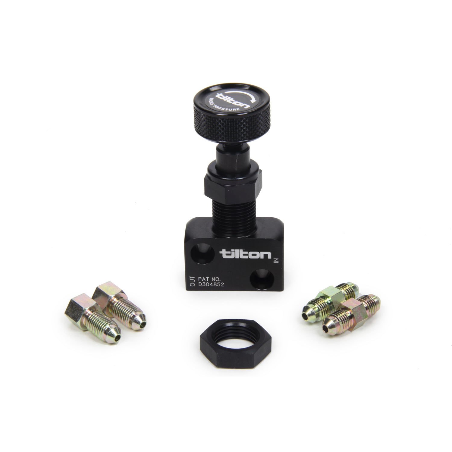 Tilton Brake Proportioning Valve - Screw Type - -03 AN Male & 3/16" Inverted Flare Ports