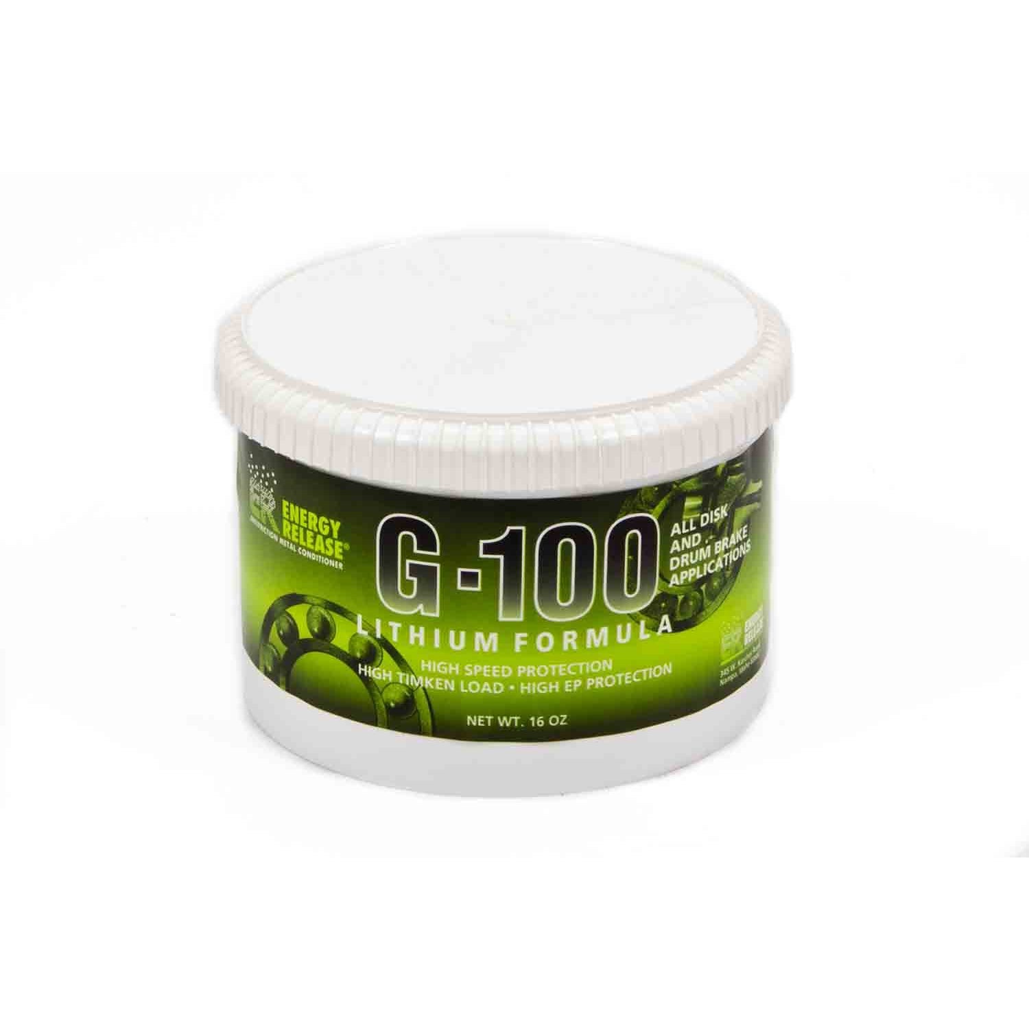 Energy Release G-100 High Speed Lithium Grease Tub - 16 oz.