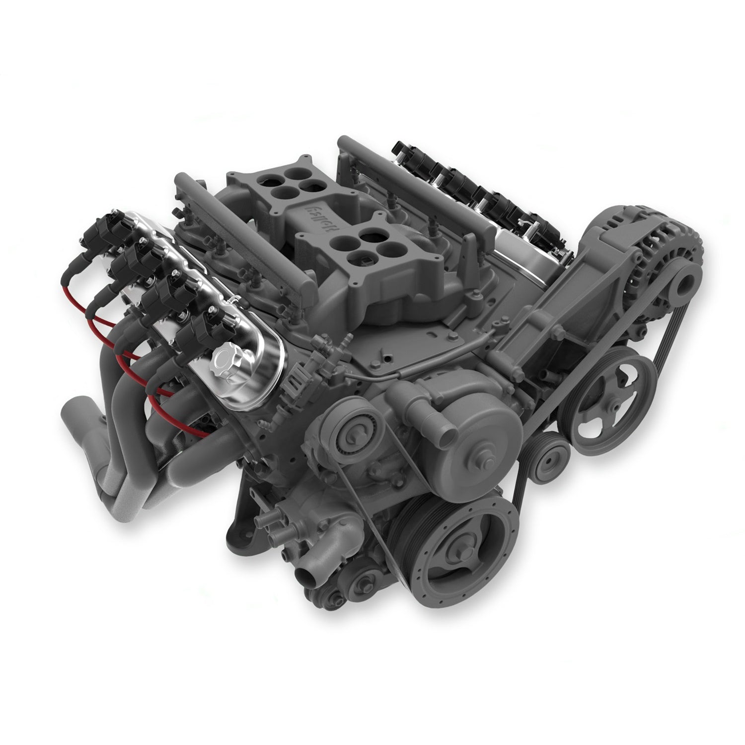 Holley Aluminum Tall LS Valve Covers - Polished - Polished - GM LS-Series