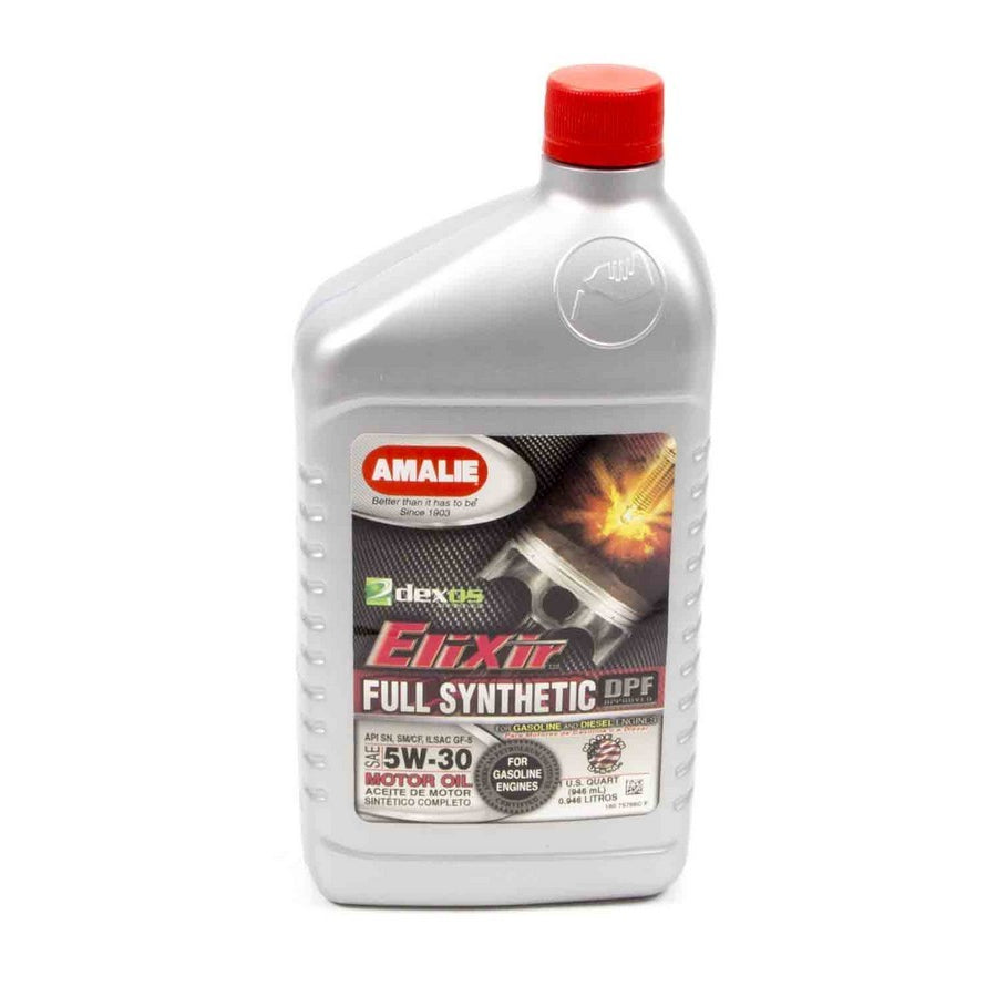Amalie Elixir Full Synthetic Motor Oil - 5W-30 Oil - 1 Quart Bottle