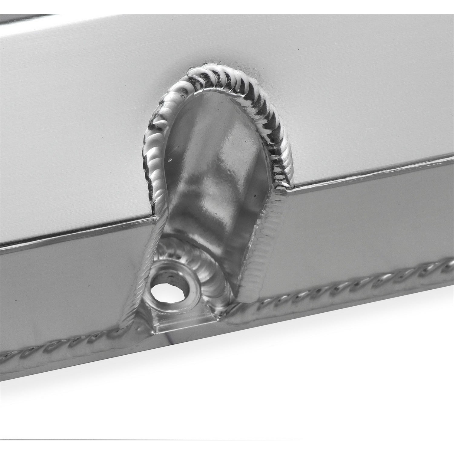 Sniper Fabricated Aluminum Valve Cover - Chevy Small Block - Natural Finish