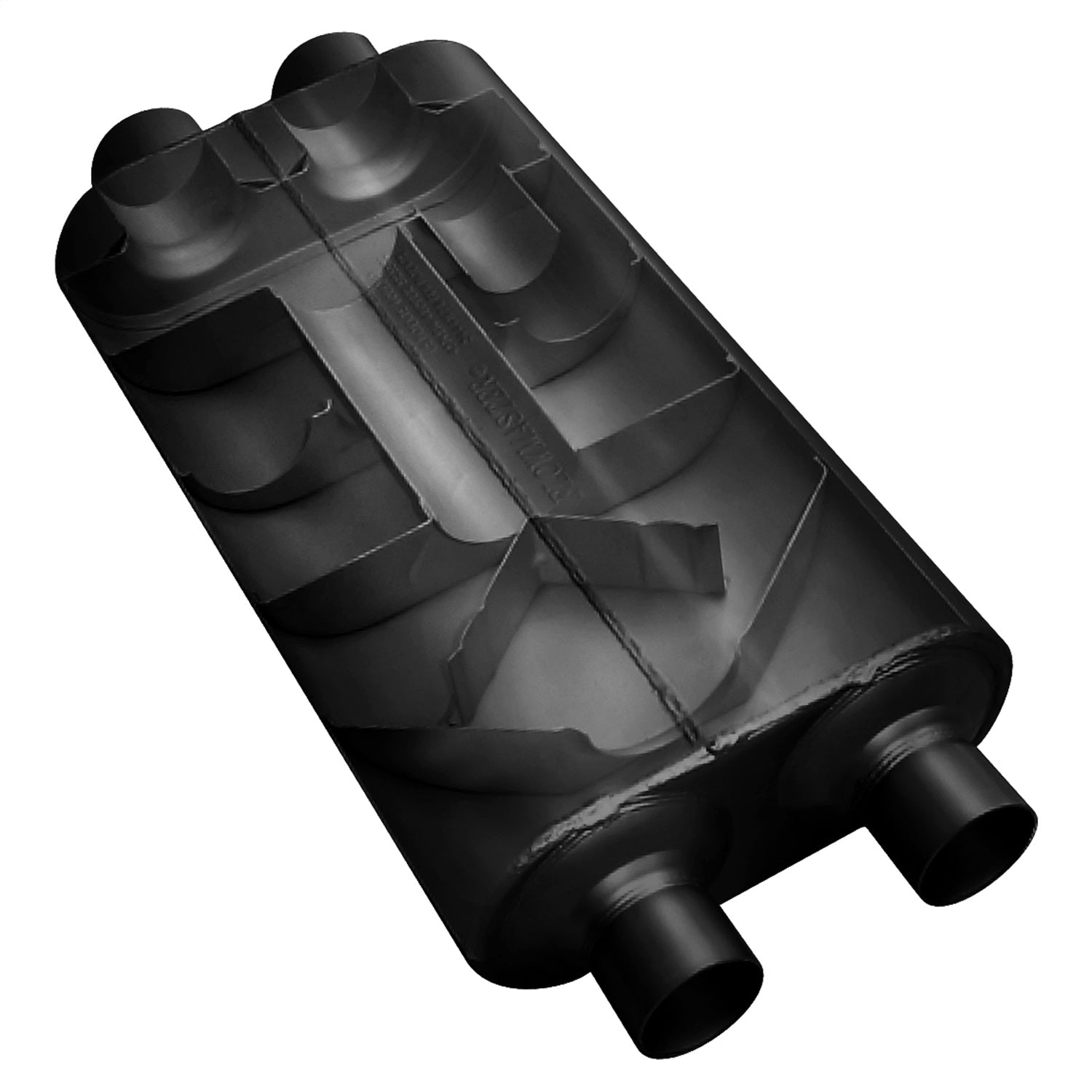 Flowmaster 50 Series Big Block Muffler - 3" Dual Inlet / 3.5" Offset - Outlet