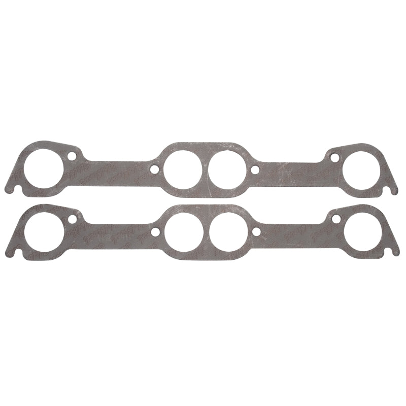 Edelbrock Exhaust Header / Manifold Gasket - 1.880 in Round Port - Steel Core Laminate - Pontiac V8 - Pair