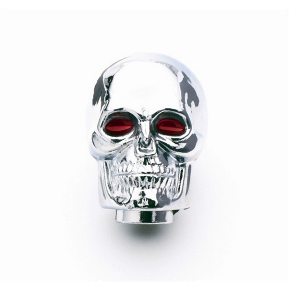 Mr. Gasket Chrome Plated Skull Shifter Knob - All 5/16 in. To 0.5 in. Diameter Shifter Sticks