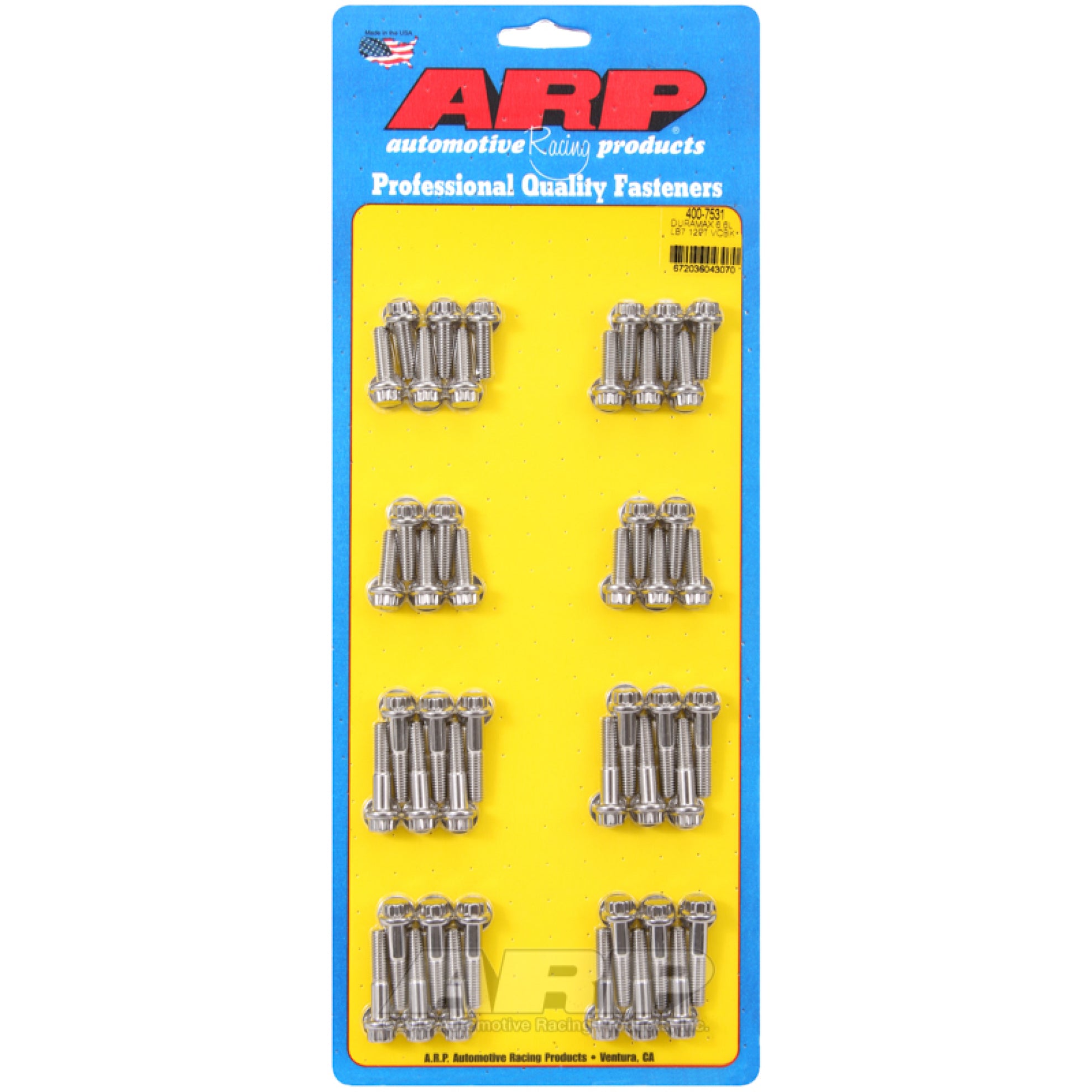 ARP Valve Cover Bolt - 1/4-20 in Thread - 12 Point Head - LB7 - 6.6 L - GM Duramax