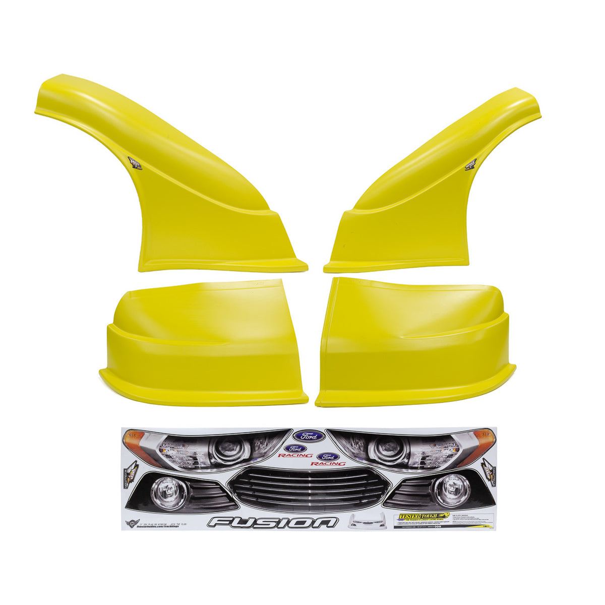 Five Star 2013 Ford Fusion MD3 Complete Nose and Fender Combo Kit -Yellow (Older Style)