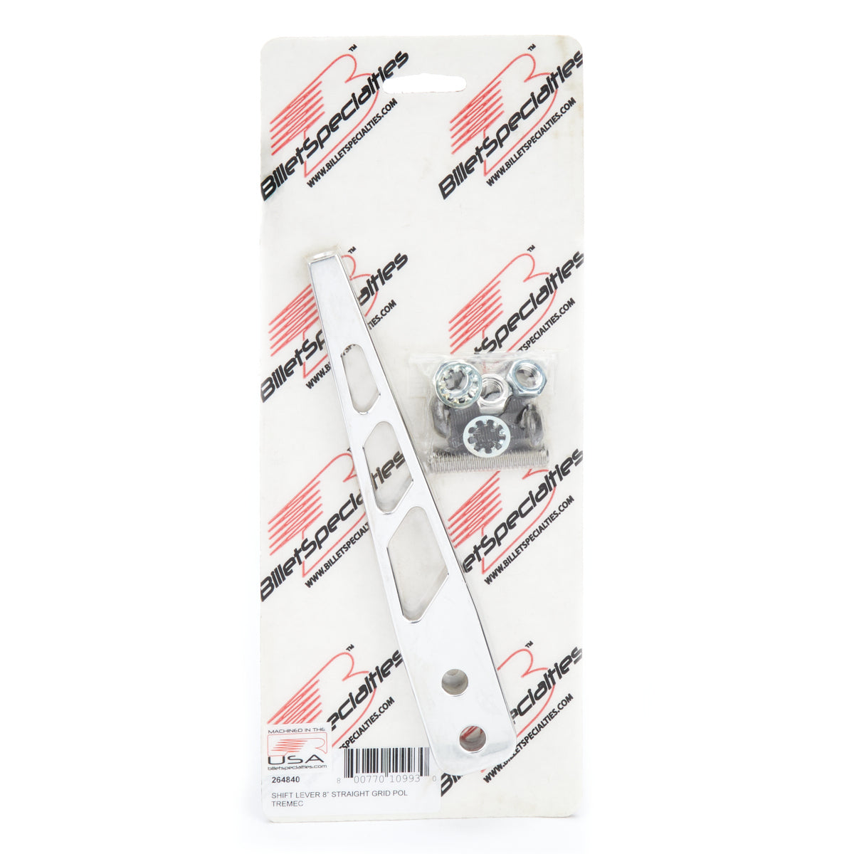 Billet Specialties Shift Lever 8" Straight Grid Polished Tremec
