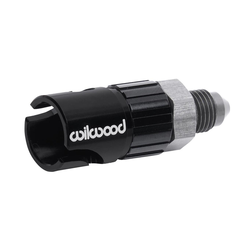 Wilwood Quick Disconnect 3 AN Male to Female Quick Disconnect Fitting - Black Anodized