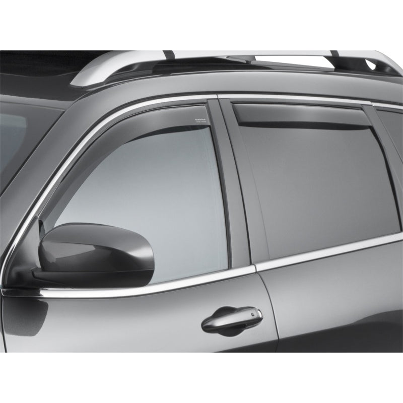 WeatherTech Side Window Deflectors - Front/Rear - Dark Smoke - Jeep Cherokee 2014-16