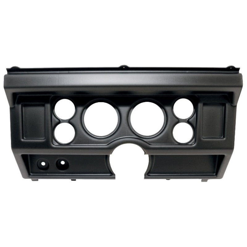 Auto Meter Direct-Fit Dash Panel - Four 2-1/16 in Holes - Two 3-3/8 in Holes - Black - Without Air Conditioning - Ford Fullsize Truck 1980-86