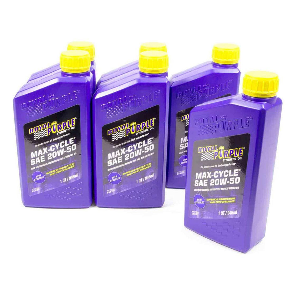 Royal Purple® Max-Cycle Motorcycle Oil - 20w50 - 1 Quart (Case of 6)
