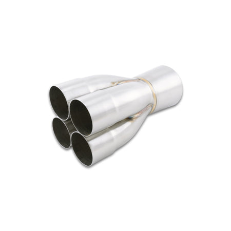 Vibrant Performance Slip-On 4 into 1 Merge Collector - 2-1/2 in Primary Tubes - 4 in Outlet - Stainless