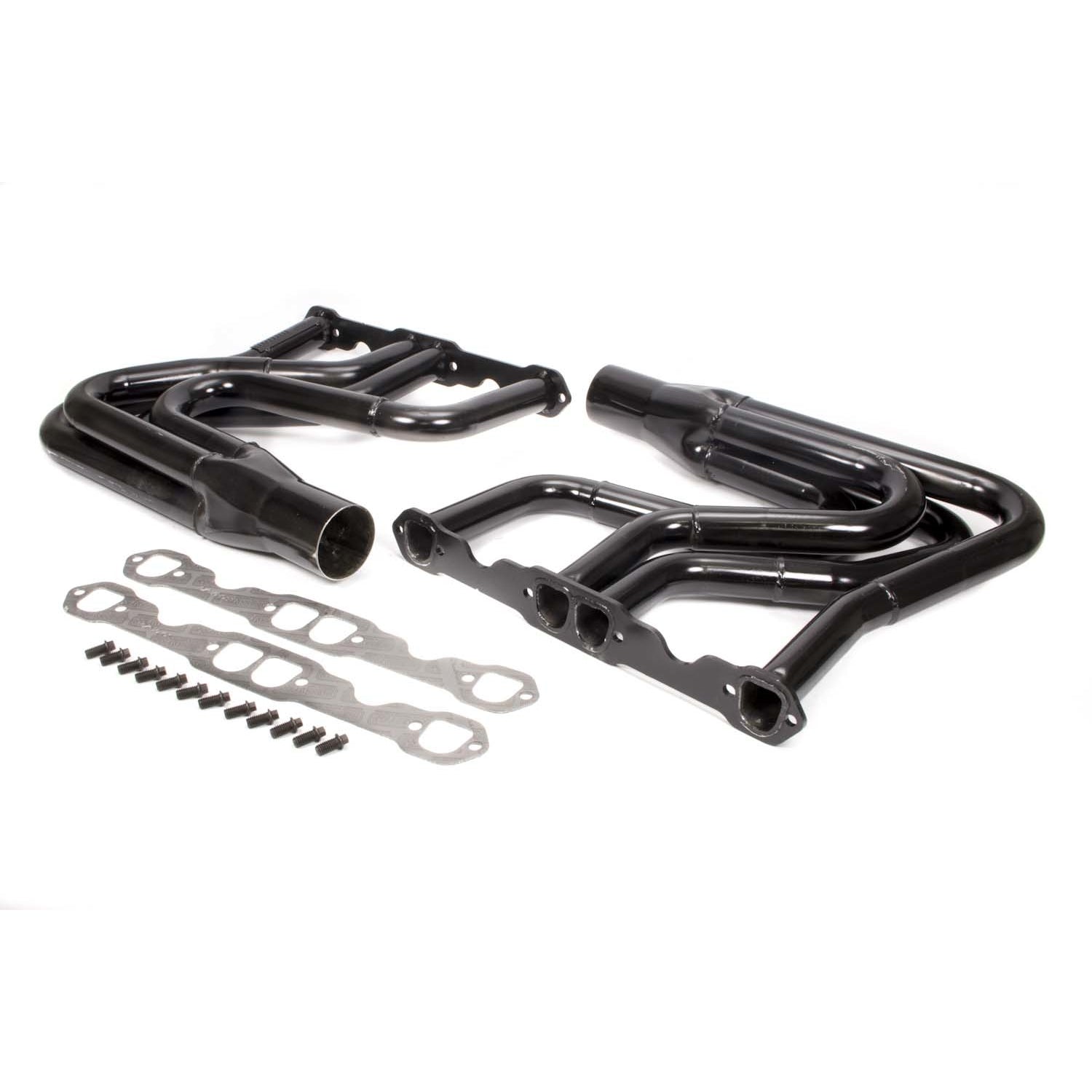 Schoenfeld Headers DIRT Modified Headers 1-5/8 to 1-3/4" Primary 3" Collector Steel - Black Paint
