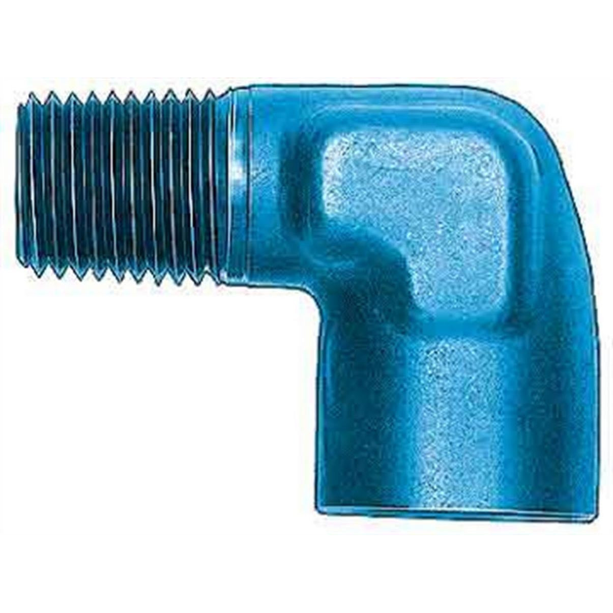 Aeroquip Aluminum 1/4" NPT Male to 1/4" NPT Female 90 Pipe Elbow Adapter