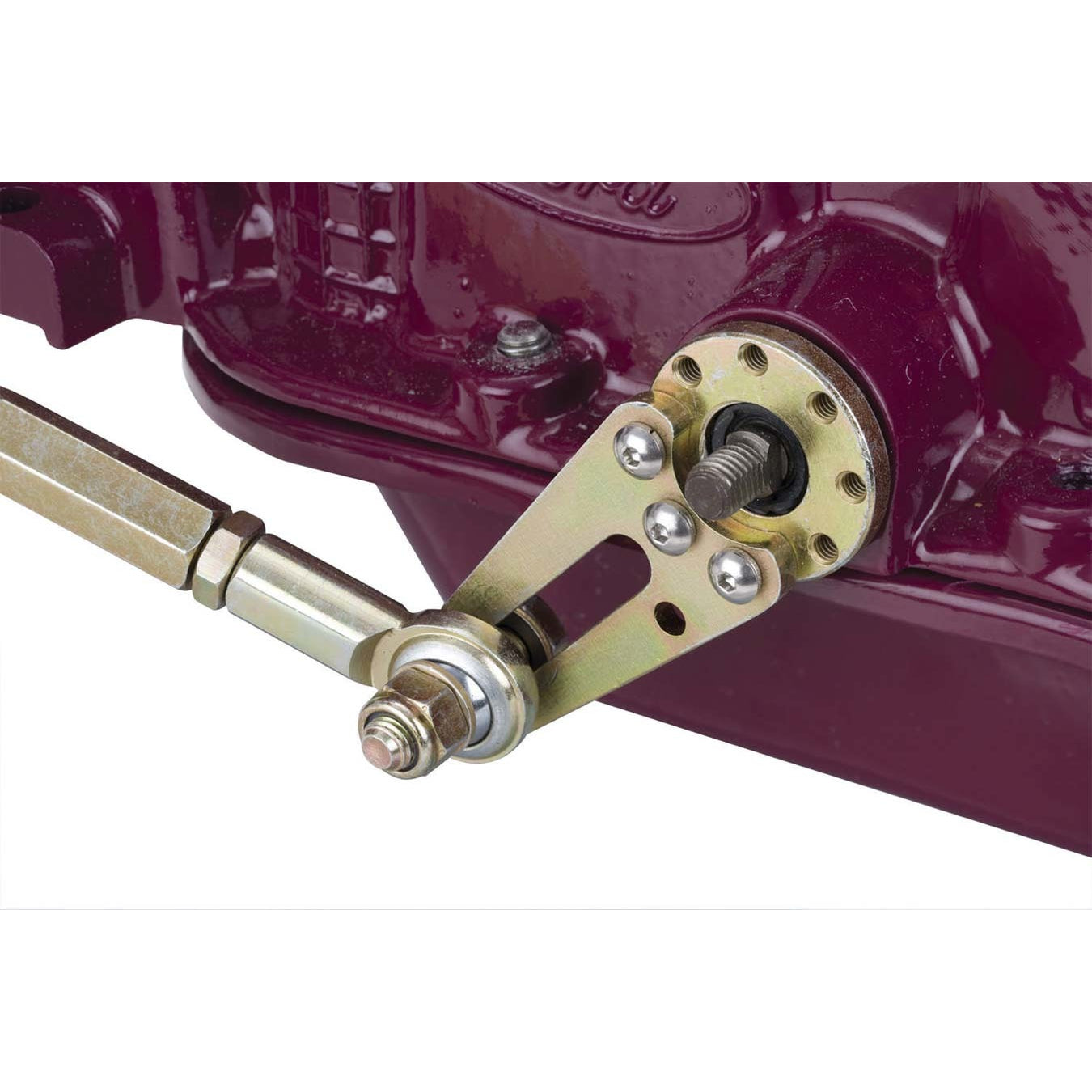 Lokar Column Shift Linkage - Solid Rod - Column/Transmission Bracket - Aluminum - Natural - AOD