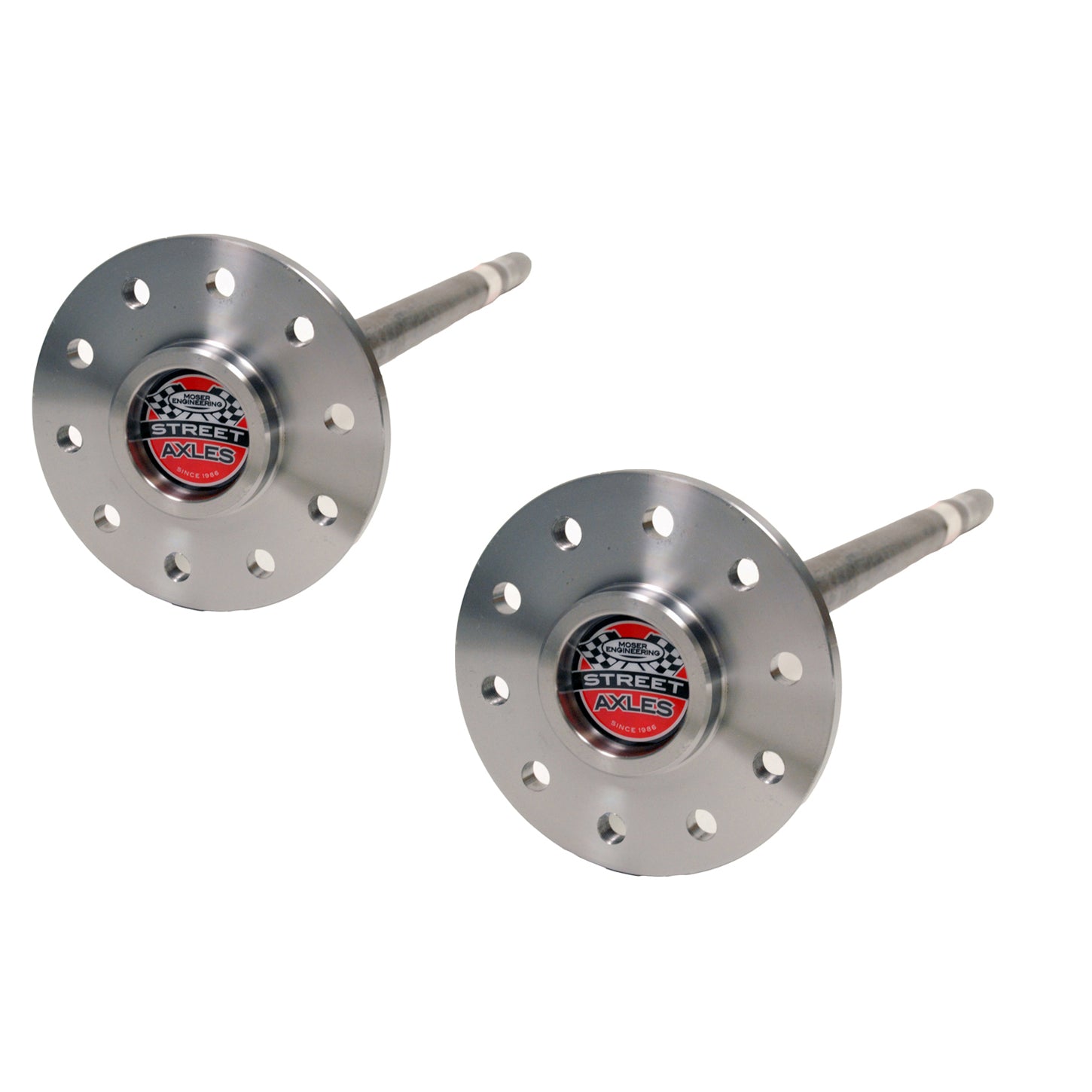 Moser Axle Shaft - 30 Spline Carrier - 5 x 4.75" Bolt Pattern - C-Clip - Steel - GM 12-Bolt - GM A-Body 1966-70 - (Pair)