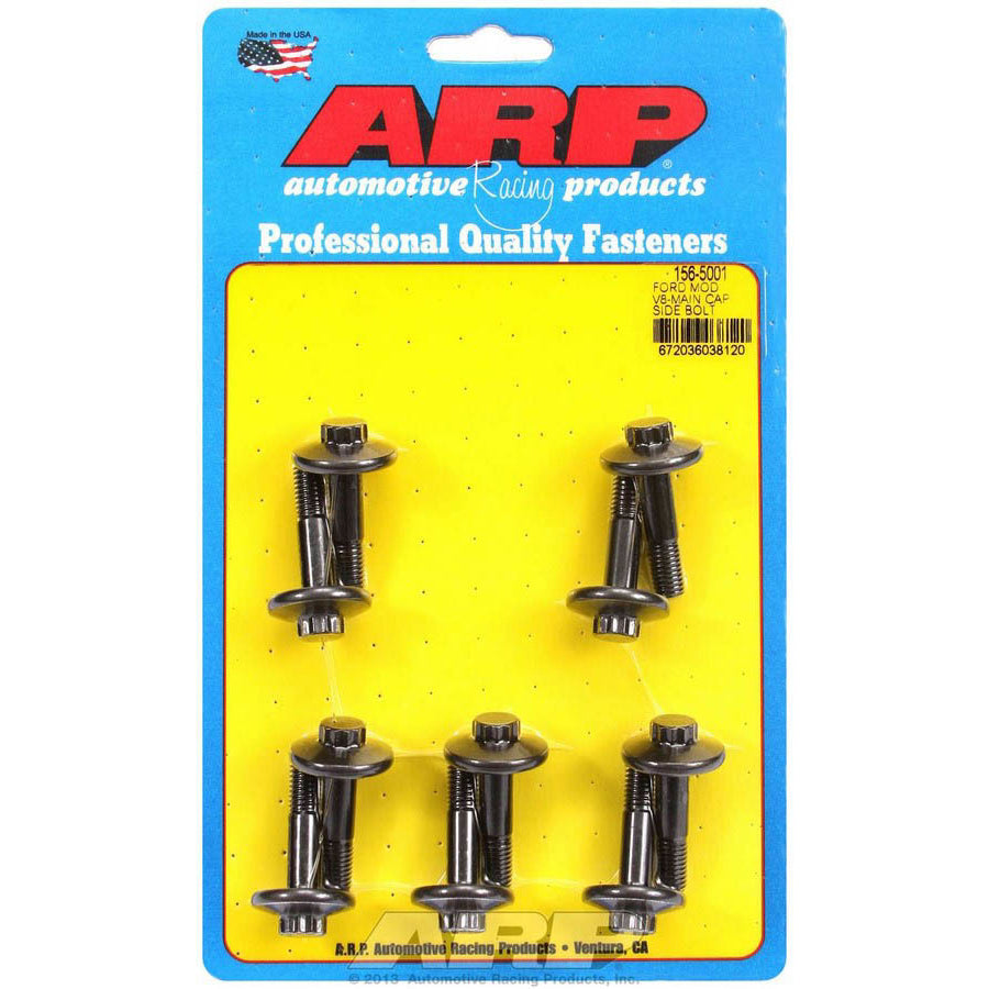 ARP Main Bolt Kit - Side Bolts - 12 Point Head - 8 mm Thread - 4-Bolt Mains - Chromoly - Black Oxide - Aluminum Block - Ford Modular
