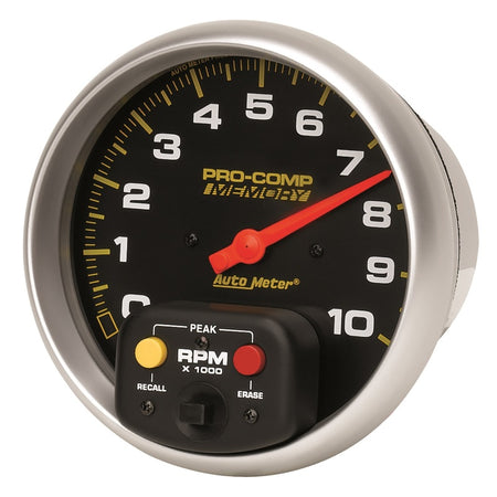 Auto Meter 10,000 RPM Water Resistant 5" In-Dash Memory Tachometer