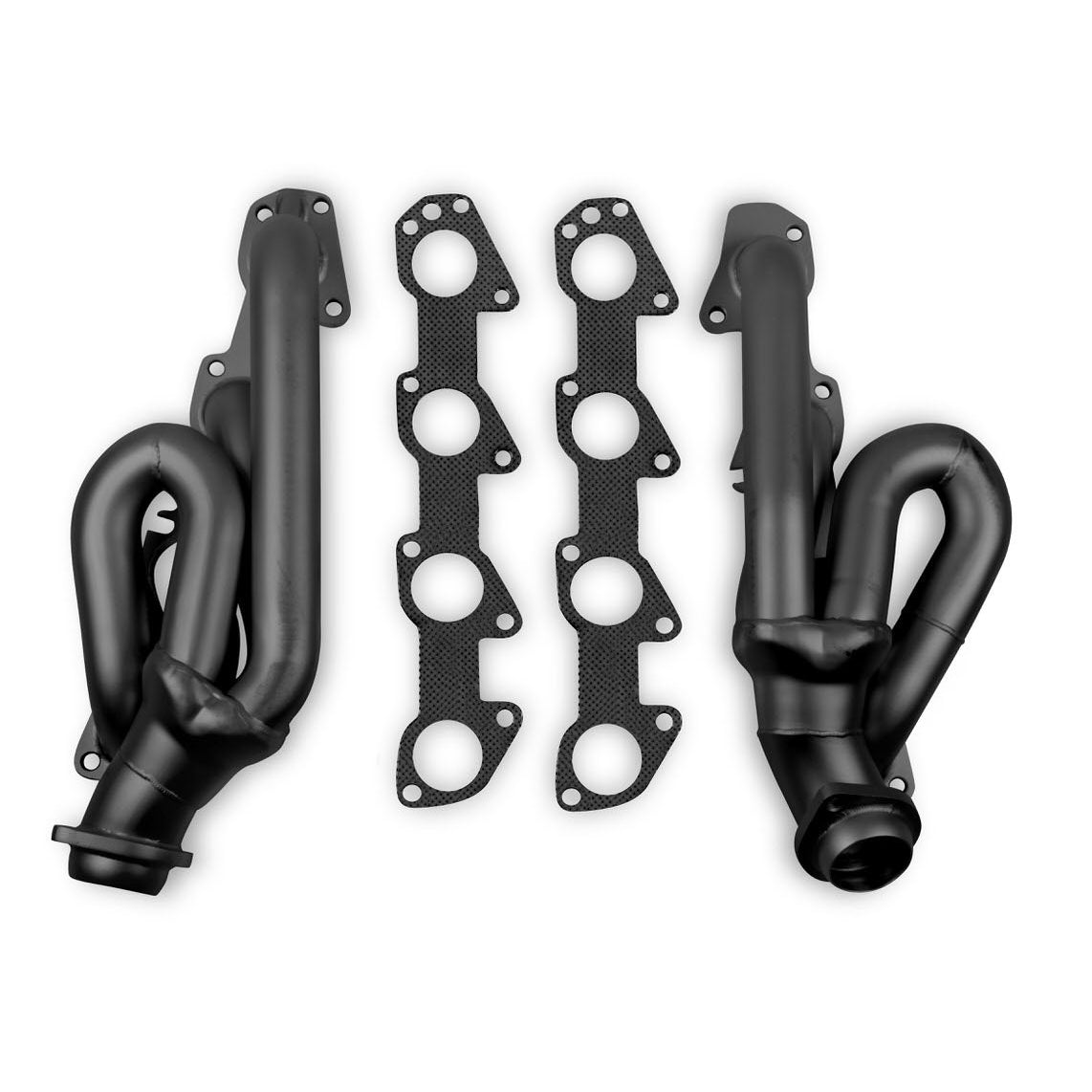 Flowtech Shorty Headers 1-3/4" Primary 2-1/2" Collector Steel - Black Paint