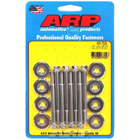 ARP Valve Cover Fastener - 6 mm Male Thread - 2.755" Long - Hex Head - Stainless - Polished - GM LS-Series - (Set of 8)