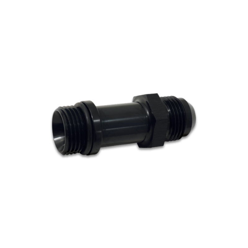 Vibrant Performance Straight 8 AN Male to 8 AN Male O-Ring Adapter - 1-7/8 in Long - Black