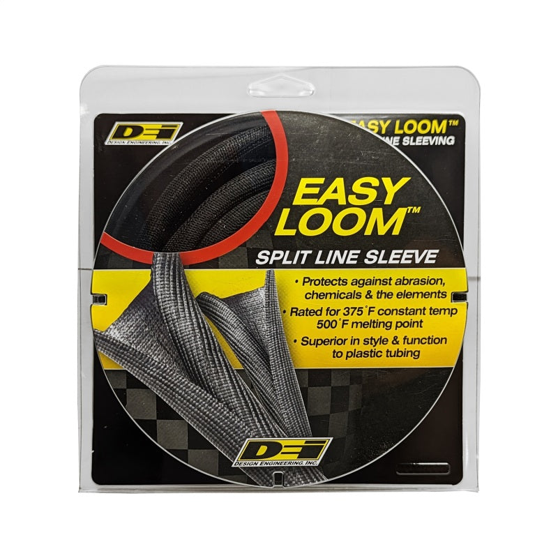 DEI Hose and Wire Sleeve - 3/8" Diameter - 20 ft - Split - Black