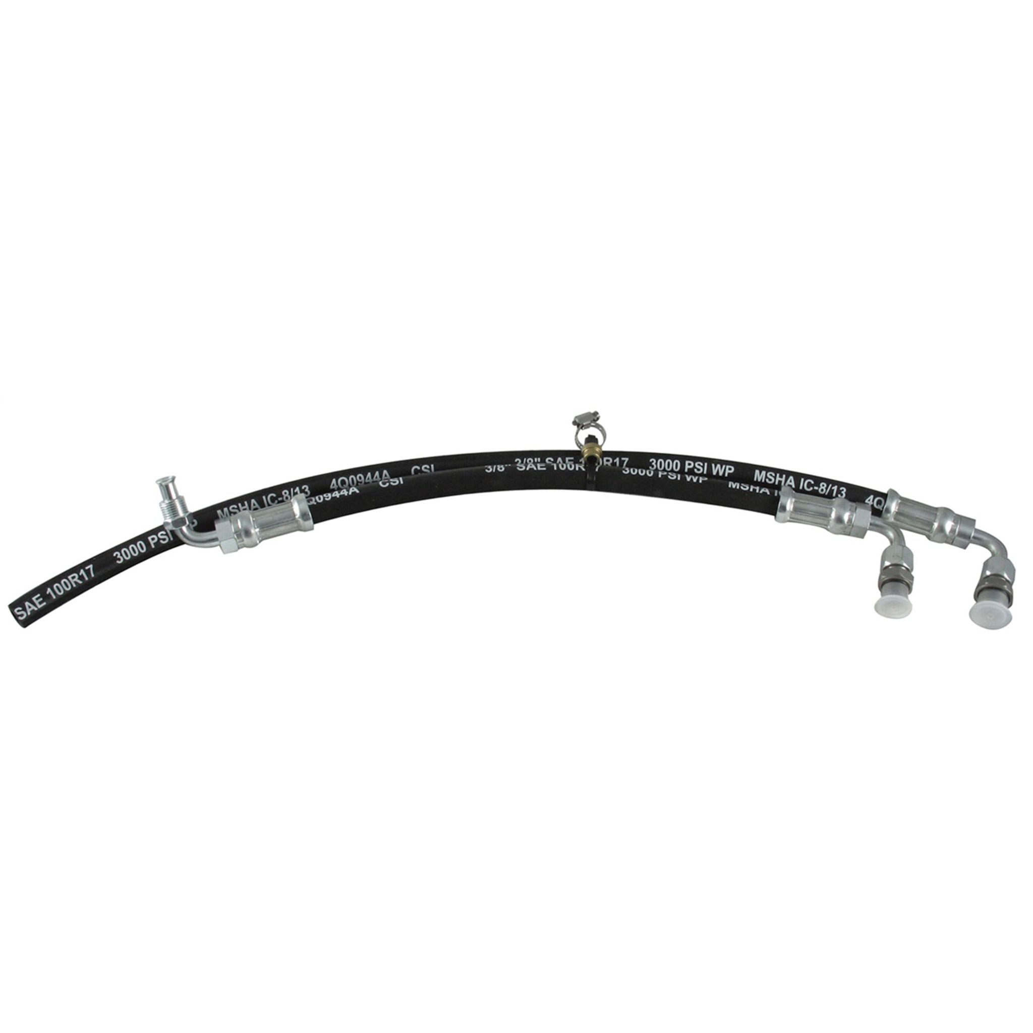 Borgeson Power Steering Hose Kit - Crimped Ends - Ford Mustang 1979-97 Rack - GM Power Steering Pumps