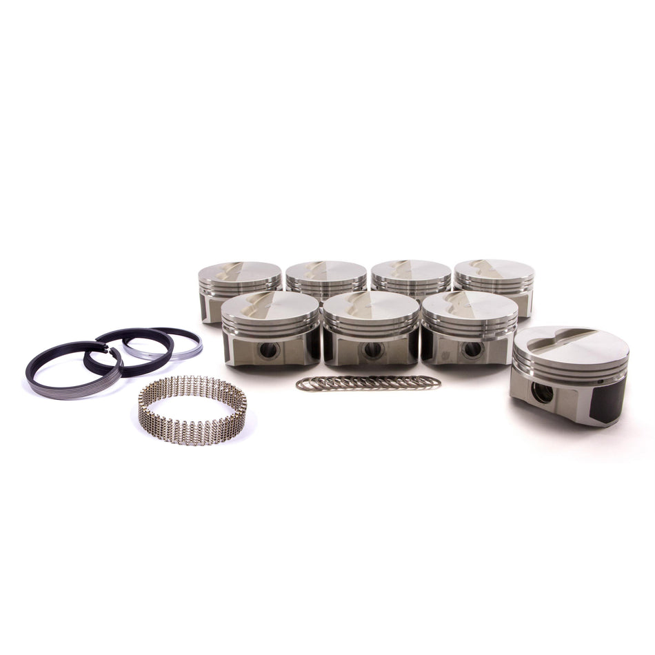 ProTru by Wiseco 23 Degree Flat Top Forged Piston and Ring Kit - 4.060 in Bore - 1/16 x 1/16 x 3/16 in Ring Grooves - Minus 5.00 cc - Small Block Chevy PTS503A6