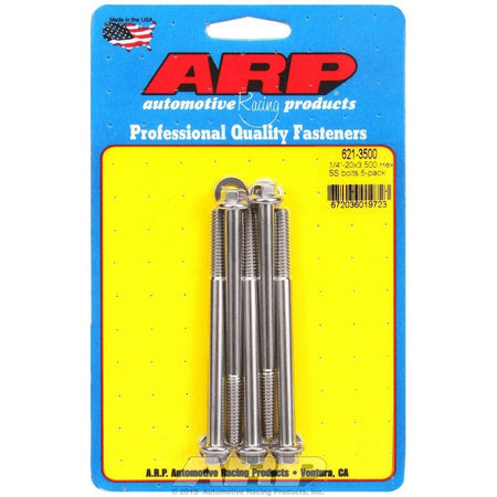 ARP Stainless Steel Bolt Kit - 6 Point (5) 1/4-20 x 3.500