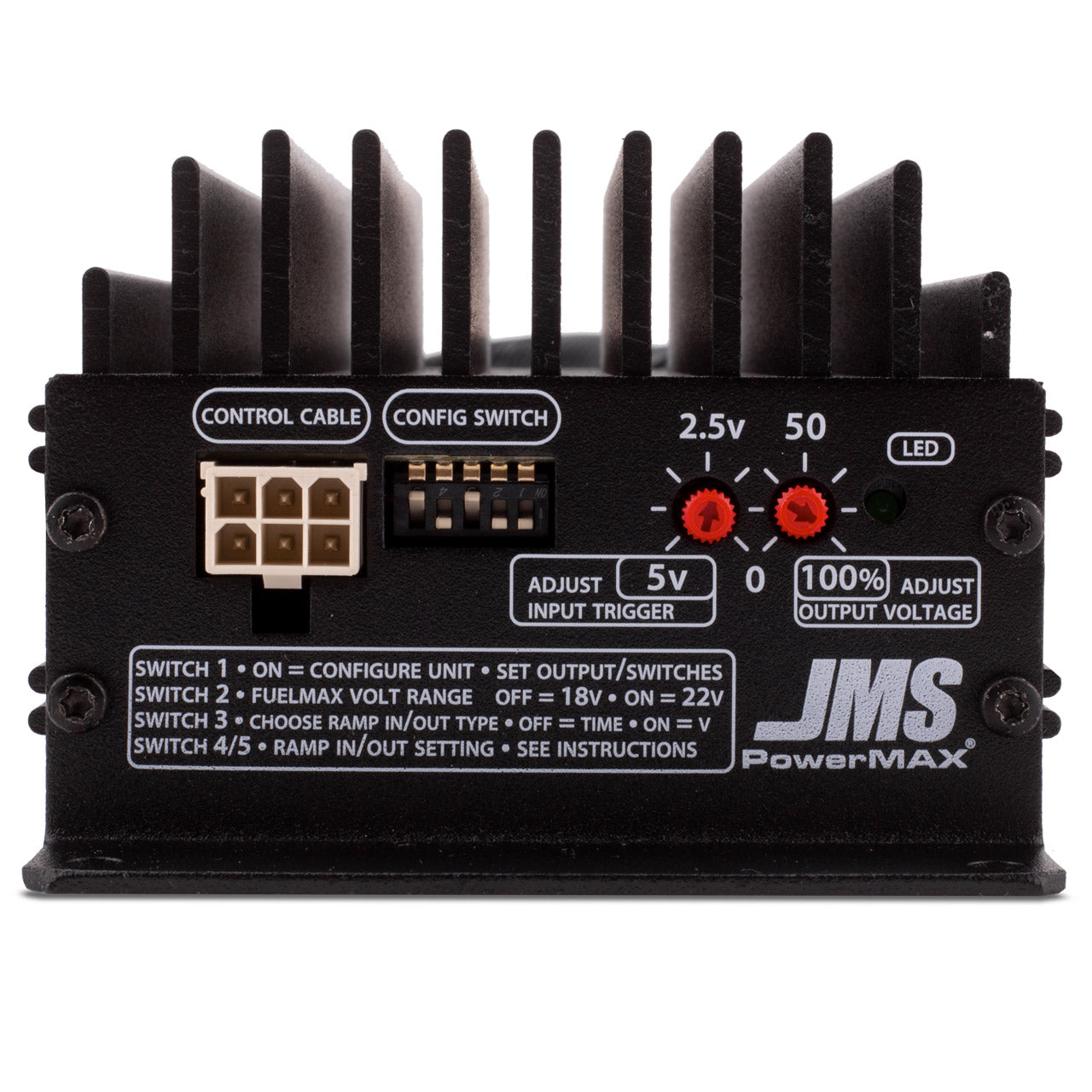 JMS PowerMAX V2 Fuel Pump Booster - Splice-In - 14.5-18V Range - 3-7 psi More - GM