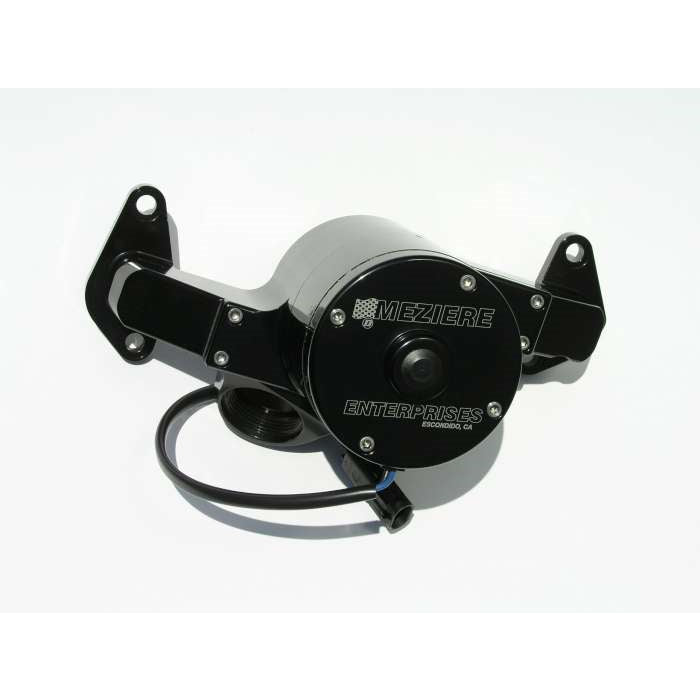 Meziere BB Ford Billet Electric Water Pump - Hi-Flow - Black