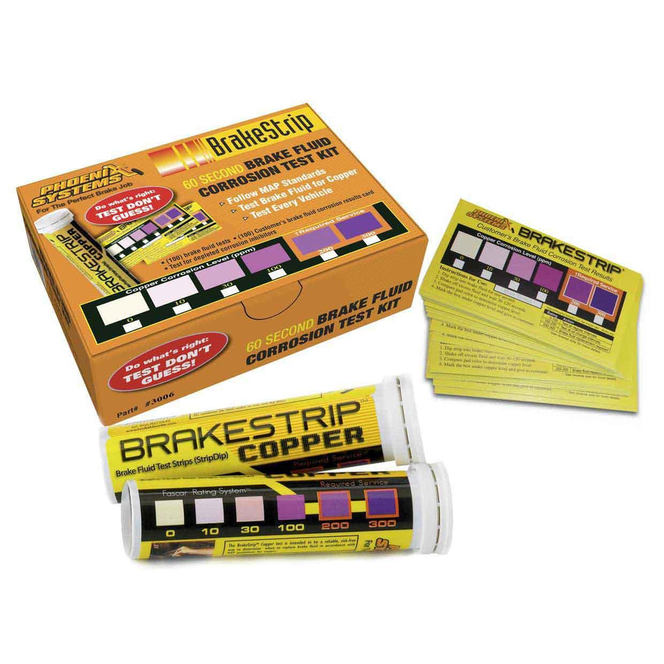 Phoenix Systems BreakStrip Brake Fluid Tester Strip Customer Cards Included - Set of 100