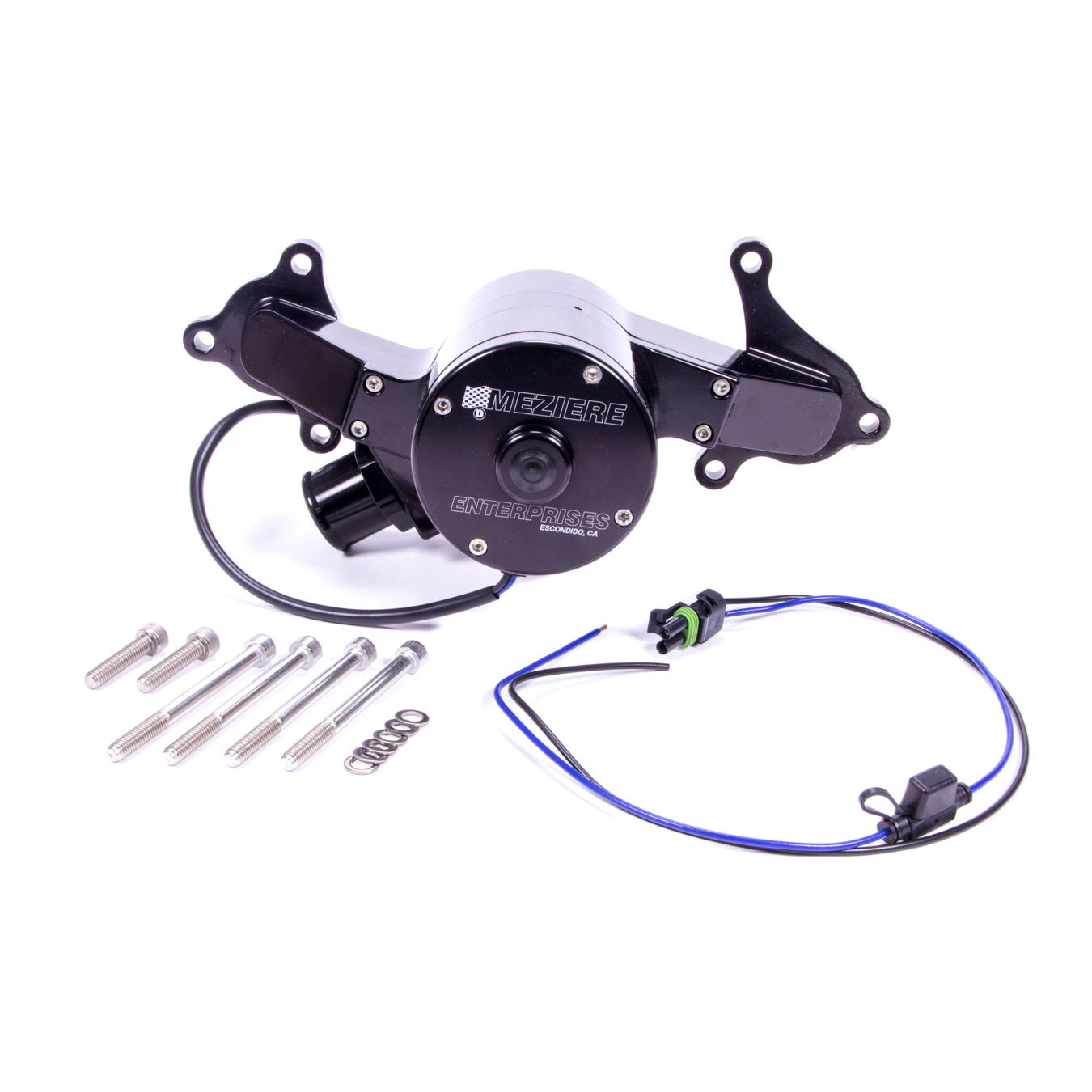 Meziere Hemi Billet Electric Water Pump - Hi-Flow - Black