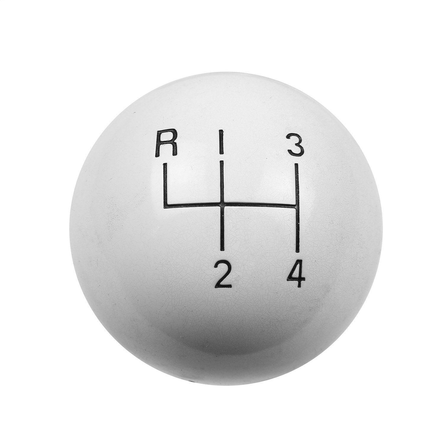 Hurst 4 Speed Shifter Knob - White - 3/8"-16 Thread