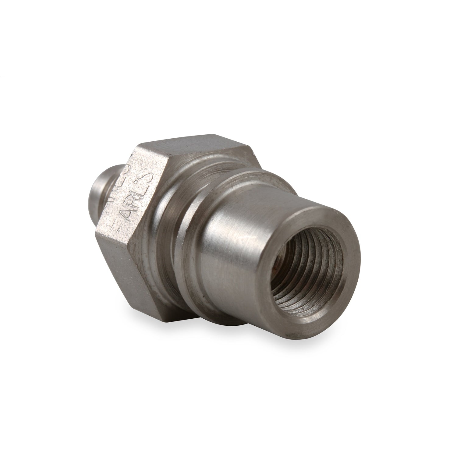Earl's Steel Tubing Adapter -03 AN to 3/8-24 x 1.0 Female Inverted Flare