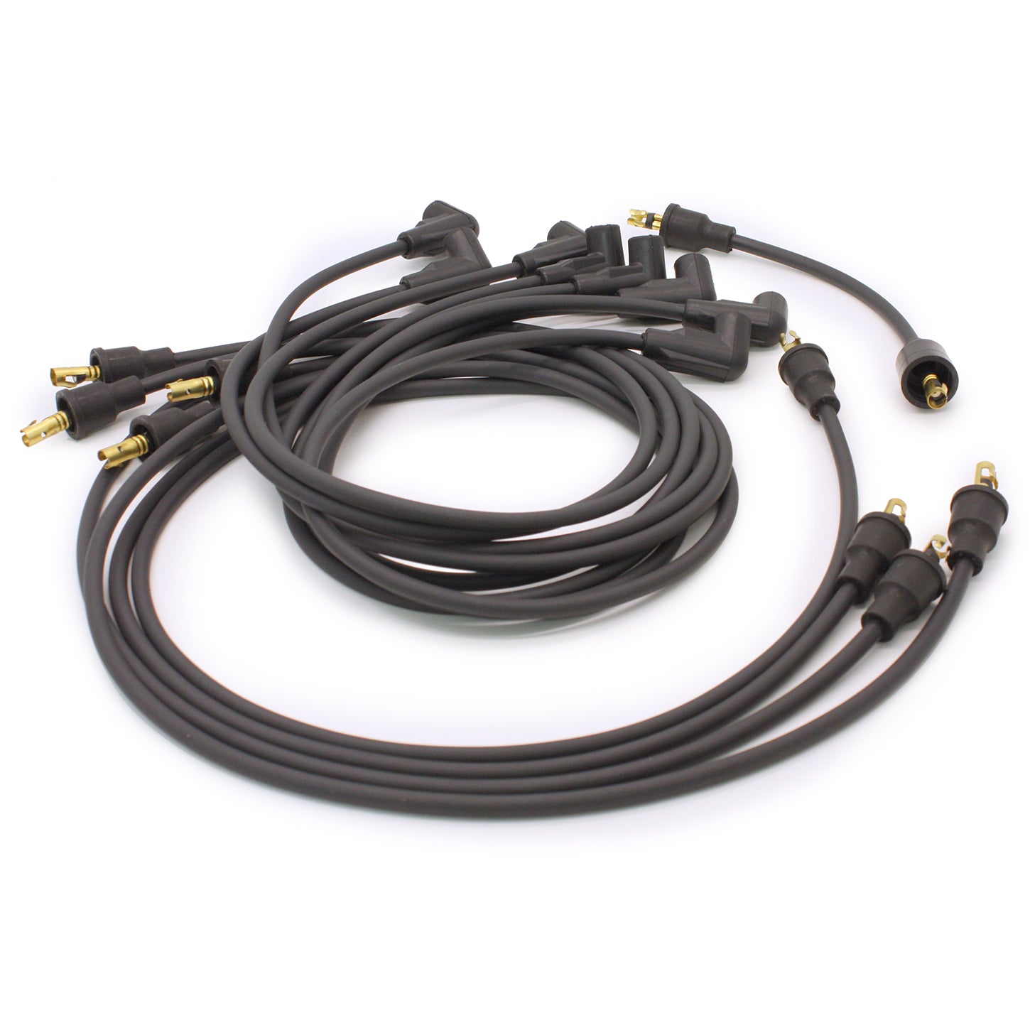PerTronix Stock-Look Spiral Core 7mm Spark Plug Wire Set - Black - 90 Degree Plug Boots - Socket Style - GM V8 708101