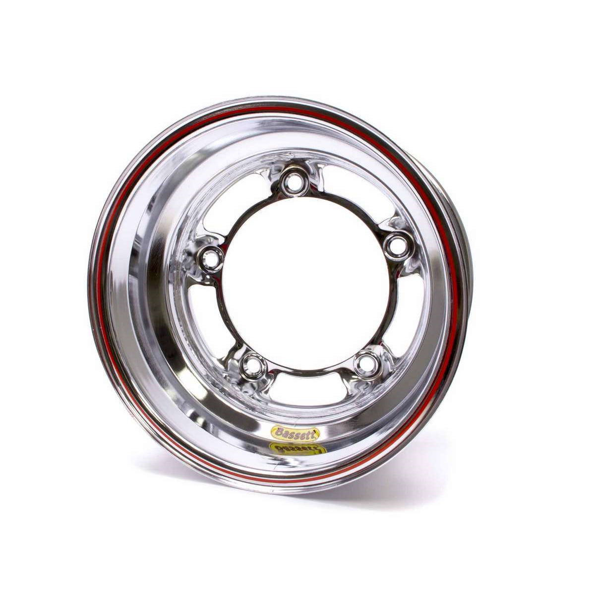 Bassett Wide 5 Spun Wheel - 15" x 8" - Chrome - 4" Back Spacing - 15.5 lbs.