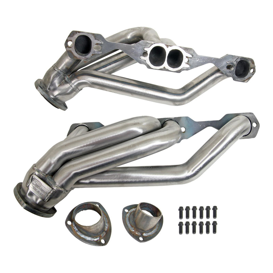 Sanderson Shorty Headers - 1-3/4" Primary - 3" Collector - Steel - SB Chevy - V8 Swap - GM Compact Truck 1984-97