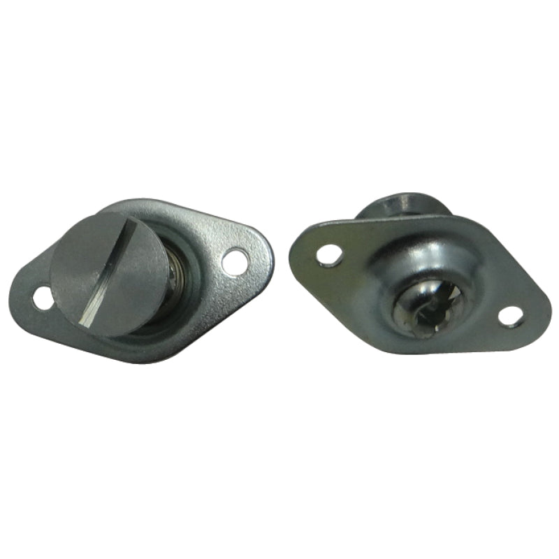 Moroso Self Ejecting Flush Head Quick Turn Fastener - Slotted - 5/16 x 0.550 in Body - Set of 10