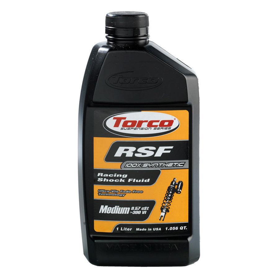 Torco RSF Racing Shock Fluid Shock Oil - Medium - Synthetic - 1 Qt. (Set of 12)