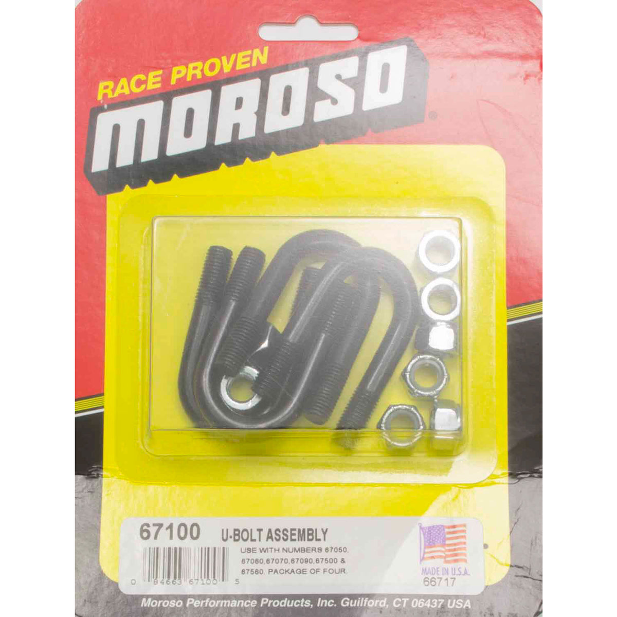 Moroso Stud Girdle Replacement U-Bolts (Only) - 4 Pack