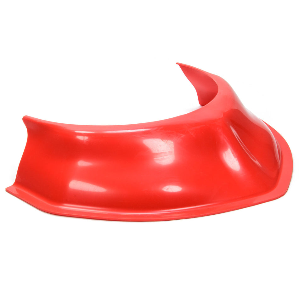 Dirt Defender Racing Products 3-1/2" Height Hood Scoop 20" Wide Tapered Front Plastic - Red