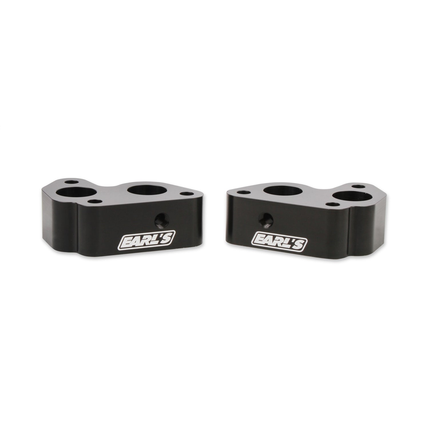 Earl's GM LS Remote Water Pump Adapters - Black (2 Pack)